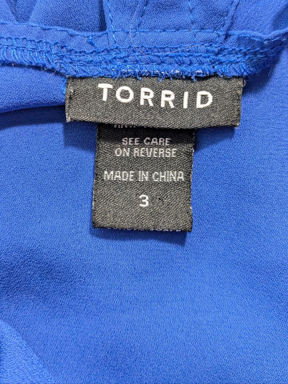 Torrid Royal Blue Blouse - Picture 5 of 6